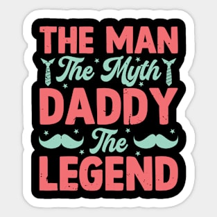 DADDY LEGEND Retro Gift for Father’s day, Birthday, Thanksgiving, Christmas, New Year Sticker